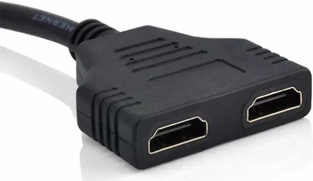 Alt view image 6 of 6 - 1Pcs JETTING 2 Dual Port Y Splitter 1080P HDMI v1.4 Male to Double Female Adapter Cable 1 In 2 Out HDMI Converter Connect Cable Cord