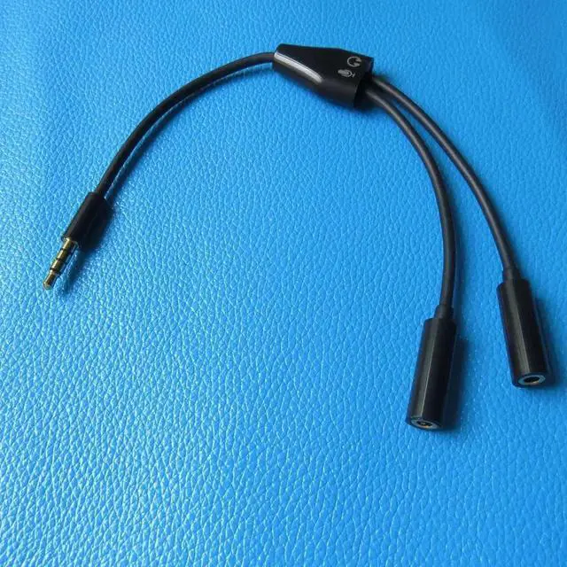 Alt view image 3 of 5 - 1Pcs Jack 3.5mm Headphone Splitter Adapter 1 male to 2 female Y Extension Audio Cable