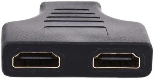 Alt view image 5 of 6 - 1Pcs HDMI to HDMI Converter Y Splitter 1080P 1 in 2 HDMI Splitter Male to 2 Female conversion Head Adapter Male to Female Connector