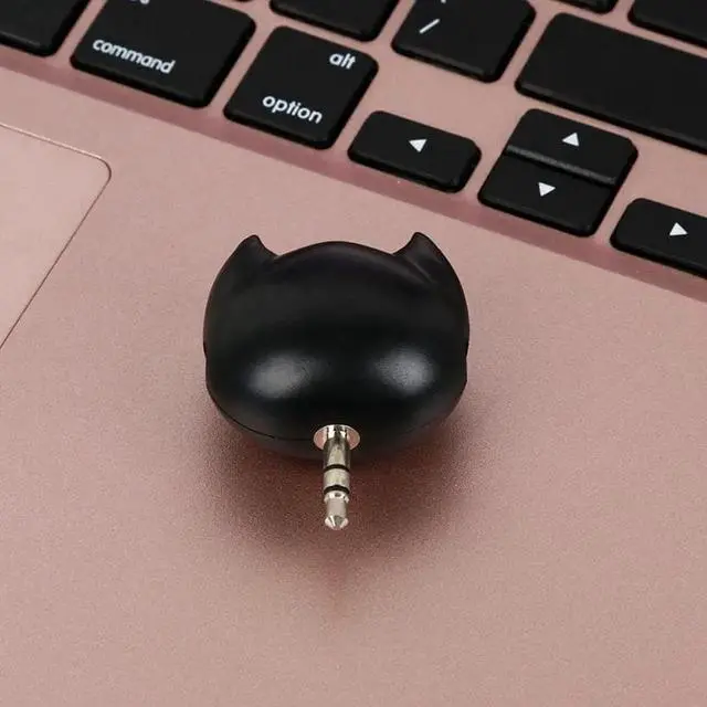 Alt view image 3 of 6 - 1Pcs Lovely Bat 1 Male to 3 Female Earphone 3.5 Jack Audio Cable Adapter Dust Plug Music Share Splitter for Apple Iphone PC MP3 MP