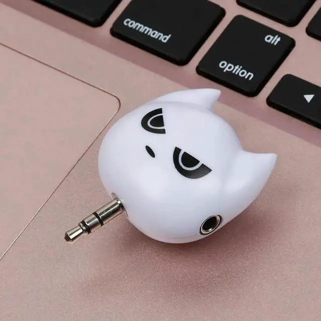 Alt view image 6 of 6 - 1Pcs Lovely Bat 1 Male to 3 Female Earphone 3.5 Jack Audio Cable Adapter Dust Plug Music Share Splitter for Apple Iphone PC MP3 MP