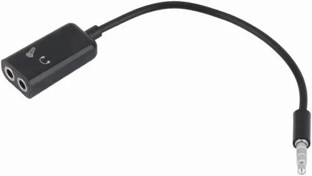 Main image of 1Pcs 3.5mm Headphone Microphone Stereo Audio Splitter Adapter Cable