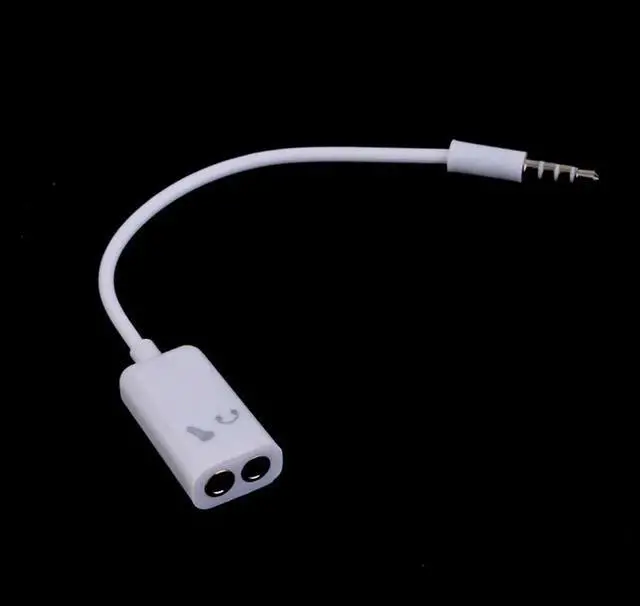 Main image of 1Pcs Hottest Sell 1pcssell 3.5mm Headphone Microphone Stereo Audio Splitter Adapter Cable