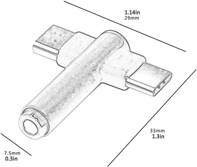 Alt view image 5 of 6 - 1Pcs Type C Audio Adapter 3.5Mm Aux Jack Charging Audio Adapter 2 In 1 Splitter Adapter For Xiao Mi For Samsung S10 Plus