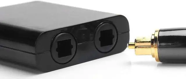 Alt view image 4 of 6 - 1Pcs BEESCLOVER Digital SPDIF Optical Audio Splitter 2 Way Toslink Splitter Adapter SPDIF Optical Cable Splitter Hub for CD DVD