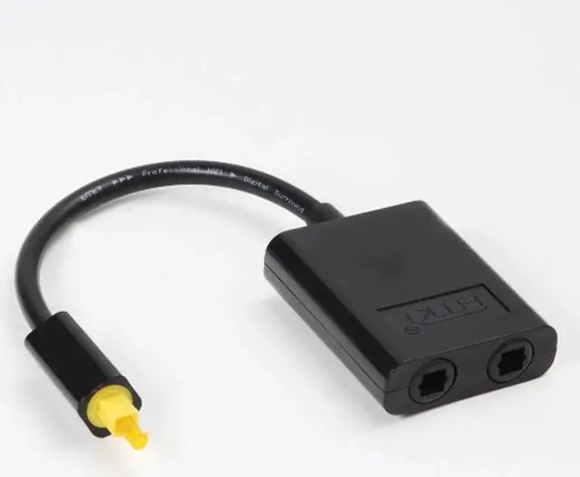 Alt view image 2 of 6 - 1Pcs BEESCLOVER Digital SPDIF Optical Audio Splitter 2 Way Toslink Splitter Adapter SPDIF Optical Cable Splitter Hub for CD DVD