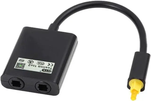 Main image of 1Pcs BEESCLOVER Digital SPDIF Optical Audio Splitter 2 Way Toslink Splitter Adapter SPDIF Optical Cable Splitter Hub for CD DVD