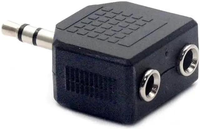 Alt view image 3 of 5 - 1Pcs Mini Stereo 3.5mm Audio Jack Male to Dual 3.5mm Female Double Earphone Headphone Y Splitter Adapter Plug for MP3 Phone