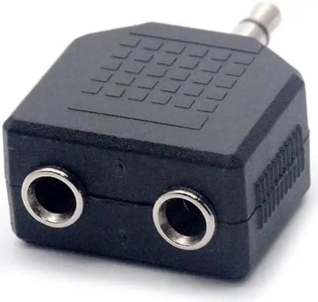 Alt view image 2 of 5 - 1Pcs Mini Stereo 3.5mm Audio Jack Male to Dual 3.5mm Female Double Earphone Headphone Y Splitter Adapter Plug for MP3 Phone