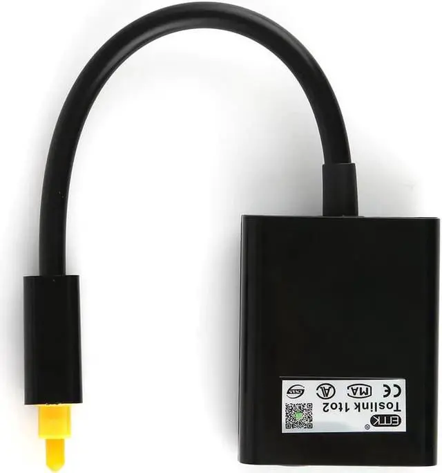 Alt view image 5 of 6 - 1Pcs 18cm Digital Toslink Optical Fiber Audio Cable 1 Male to 2 Female Splitter Adapter Black for CD player/DVD player