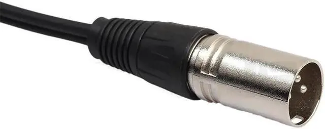 Alt view image 4 of 6 - 1Pcs Black Cannon XLR Y Cable 1 Male to Dual Female Splitter Zinc Alloy Oxygen Free Copper PVC 0.3m Audio Video Cables Adapter
