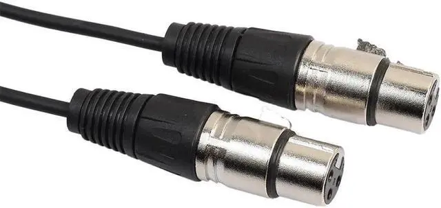 Alt view image 6 of 6 - 1Pcs Black Cannon XLR Y Cable 1 Male to Dual Female Splitter Zinc Alloy Oxygen Free Copper PVC 0.3m Audio Video Cables Adapter