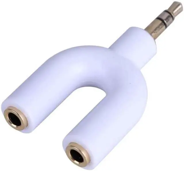 Alt view image 6 of 6 - 1Pcs 3.5mm Stereo Headphone Adapter Headphone Splitter One Split Into Two U Adapter Plug for PC MP3 MP4 Smartphone Player Audio Cable