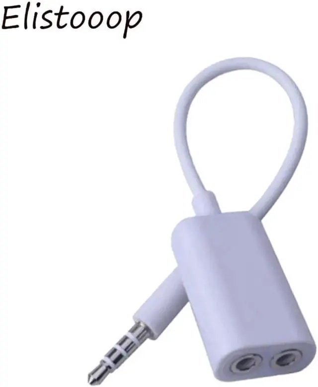 Alt view image 2 of 3 - 10Pcs 3.5 mm Jack Headphone Earphone Audio Cable Micphone Y Splitter Adapter 1 Female to 2 Male Earphone Cord