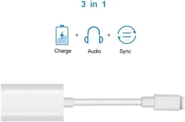 Alt view image 5 of 6 - 1Pcs Audio Charging Adapter For iPhone X 8 7 Plus Dual Splitters 2 in 1 8pin Female Earphone Cable Adapter For Apple Devices