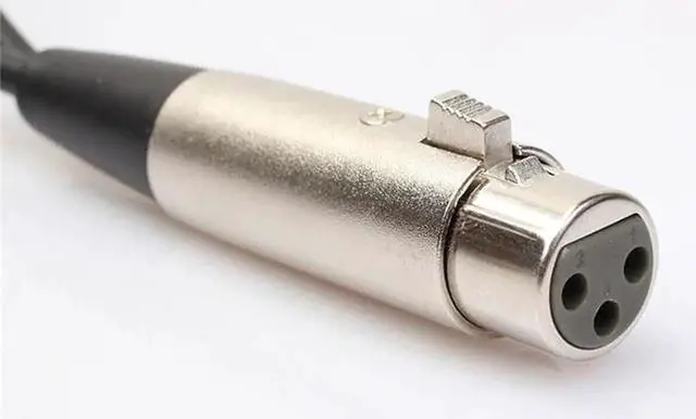 Alt view image 3 of 6 - 1Pcs DOITOP 3 Pin XLR Female Jack To 2 Male XLR Plug Y Splitter Cable XLR Microphone Adapter Cord Audio Cables 30cm for Microphone