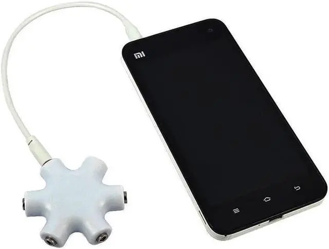 Alt view image 6 of 6 - 1Pcs 3.5mm Jack 6 Way Multi Port Hub Aux Headphone Splitter Useful Audio Cable Adapter Converter Earphone Accessory