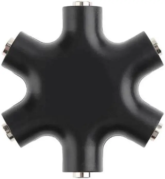 Alt view image 5 of 6 - 1Pcs Colorful 3.5mm Jack 6 Way Multi Port Hub Aux Headphone Splitter Audio Cable Adapter Converter Earphone Accessory