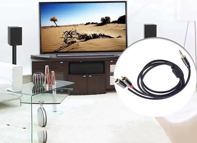 Alt view image 4 of 5 - 1Pcs Rondaful 3.5mm Jack to 2 RCA Audio Cable Adapter AUX Splitter Cable for Home Theater DVD VCD MP3 Computer