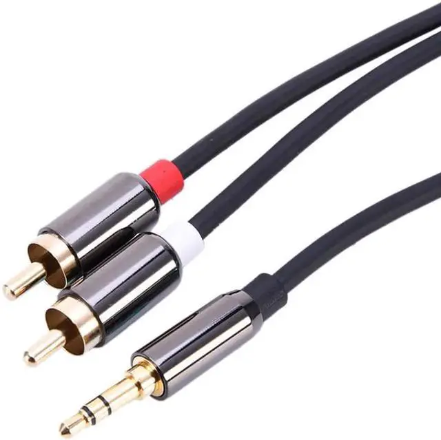 Alt view image 2 of 5 - 1Pcs Rondaful 3.5mm Jack to 2 RCA Audio Cable Adapter AUX Splitter Cable for Home Theater DVD VCD MP3 Computer