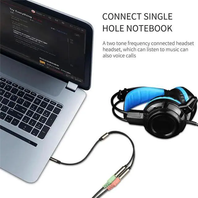 Alt view image 4 of 6 - 1Pcs Ouhaobin Headset Adapter Y Splitter 3.5mm Jack Cable With Separate Mic+Audio Headphone Connector Mutual Convertors