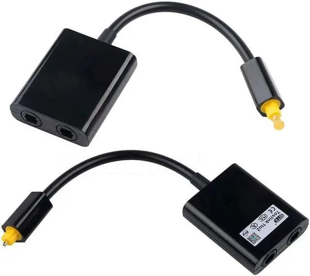 Alt view image 4 of 6 - 1Pcs kebidumei Mini USB Digital Toslink Optical Fiber Audio 1 to 2 Female Splitter Adapter Micro Usb Cable Accessory