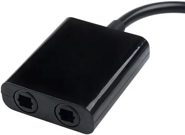 Alt view image 2 of 6 - 1Pcs kebidumei Mini USB Digital Toslink Optical Fiber Audio 1 to 2 Female Splitter Adapter Micro Usb Cable Accessory