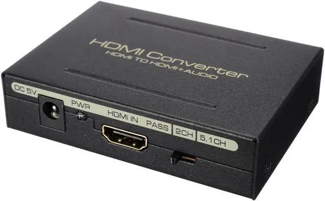 Alt view image 2 of 6 - 1Pcs HDMI Audio Splitter Adapter 1080P HDMI Audio Extractor HDMI to HDMI SPDIF/Toslink Optical RCA Analog Audio Extractor for HDTV