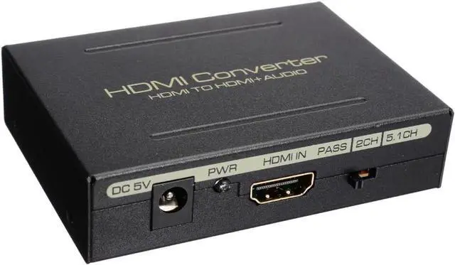 Alt view image 4 of 6 - 1Pcs HDMI Audio Splitter Adapter 1080P HDMI Audio Extractor HDMI to HDMI SPDIF/Toslink Optical RCA Analog Audio Extractor for HDTV