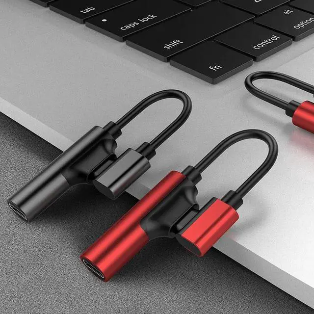 Alt view image 2 of 6 - 1Pcs 2 in 1 Audio Adapter For iPhone Xs 9 X 7 8 Plus Charging Audio Charger Adapter For iPhone 6S Jack To Earphone Splitter