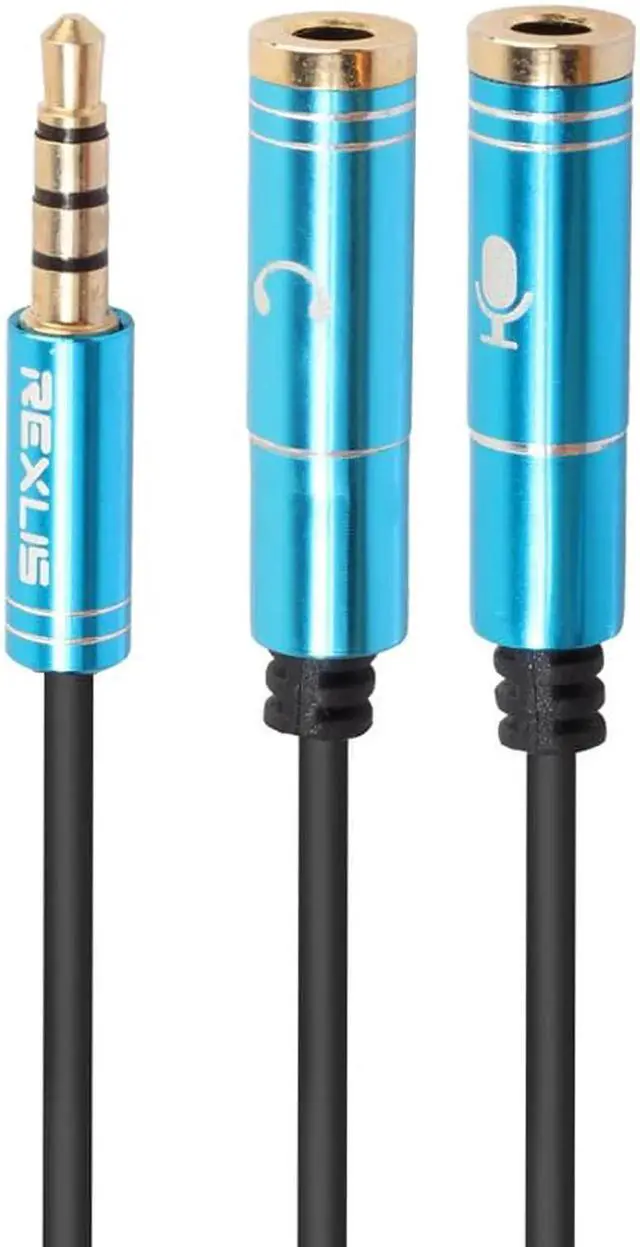 Alt view image 6 of 6 - 1Pcs REXLIS 3.5mm Combo Audio Adapter Cable for PS4,Xbox One S,Tablet,Mobile Phone,PC Gaming Headsets and version Laptop