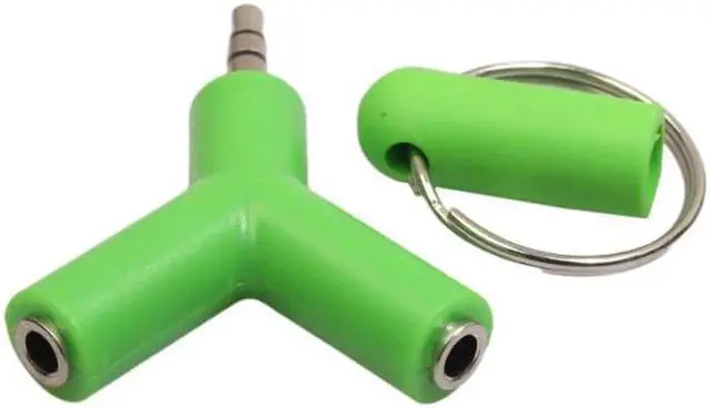 Alt view image 5 of 6 - 1Pcs Headphone Splitter Adapter Plug Stereo Earphone Splitters 3.5mm Headphone Male To Dual Female Audio Cables