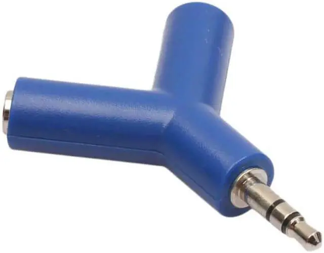 Alt view image 3 of 6 - 1Pcs Headphone Splitter Adapter Plug Stereo Earphone Splitters 3.5mm Headphone Male To Dual Female Audio Cables