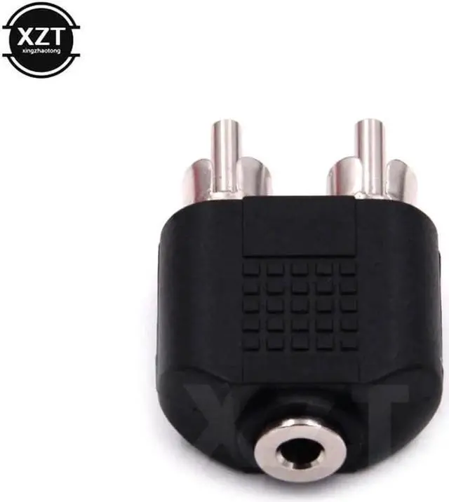 Alt view image 3 of 4 - 1Pcs 3.5mm AUX Female to 2 RCA Male Audio Stereo Jack Headphones Adapter Splitter Connector Universal Jack Headphones Adapter