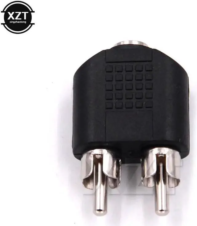 Alt view image 4 of 4 - 1Pcs 3.5mm AUX Female to 2 RCA Male Audio Stereo Jack Headphones Adapter Splitter Connector Universal Jack Headphones Adapter