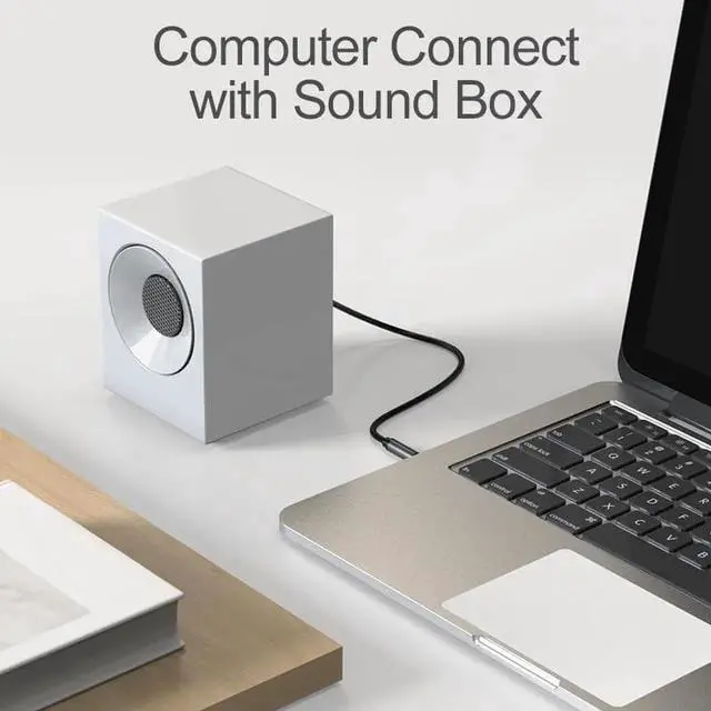 Alt view image 2 of 6 - 1Pcs Biaze HIFI Jack 3.5mm to 6.35mm Adapter Audio Cable for Mixer Amplifier Speaker Dual 6.5mm 3.5mm Jack Male Splitter AUX Cable