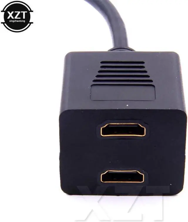 Alt view image 6 of 6 - 1Pcs HDMI TO HDMI 2 port input Male to 1 port output Female Switch Y Splitter Cord Cable Adapter For HD DVD LCD TV Game Machines