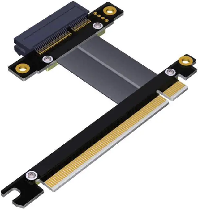 Main image of PCIe 3.0 X4 X8 Riser Extender for Gigabit Network Card Industrial SSD Pci-e 3.0 X4 X8 to X16 Extension PCI-Express 3.0 Cable (50cm,R32SF)