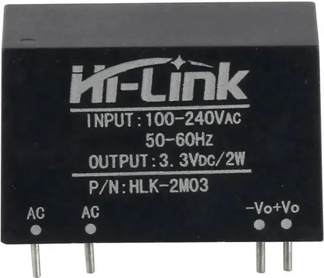 Alt view image 2 of 7 - HI-Link HLK-2M03 Power Supply Module AC-DC 220V to 3.3V 600mA Step Down Buck Isolated Intelligent Household Switch Converter (2 PCS)