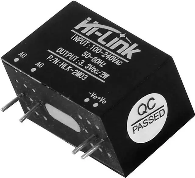 Main image of HI-Link HLK-2M03 Power Supply Module AC-DC 220V to 3.3V 600mA Step Down Buck Isolated Intelligent Household Switch Converter (2 PCS)