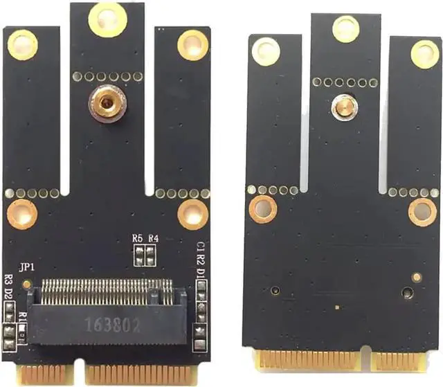 Alt view image 2 of 5 - M2/NGFF Wireless Network Card to Mini Pci-e Adapter Card Compatible with NGFF M2 AX210 AX200 9260AC 7265AC 3165AC DW1560Z Card