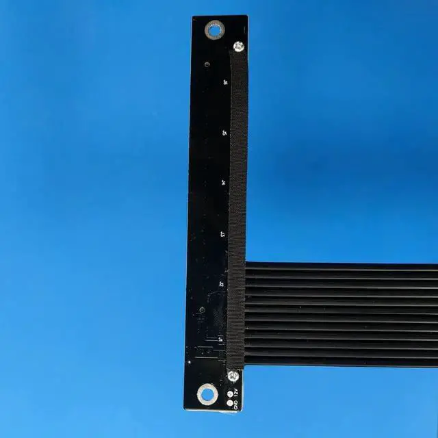 Alt view image 3 of 5 - M.2 NVMe Key M to PCI Express 4.0 x16 Extender Adapter Cable Support M.2 NVMe SSD for GPU Graphics Video Cards with Sata Power Cable 64G/BPS (15cm,R43UF 4.0)