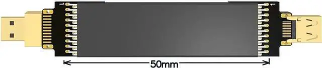 Alt view image 5 of 6 - HDD Series Cable Micro HD-MI V2.0b Compatible Cable (18Gbps, 4K@60Hz) Compatible with GoPpro Camera Aerial Photography (15CM,D1-D4T)