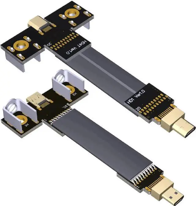 Main image of HDD Series Cable Micro HD-MI V2.0b Compatible Cable (18Gbps, 4K@60Hz) Compatible with GoPpro Camera Aerial Photography (15CM,D1-D4T)