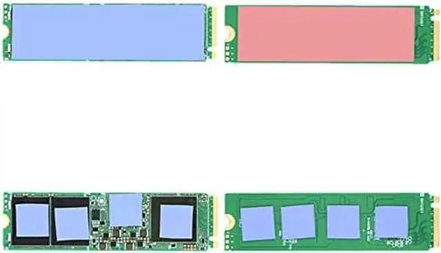 Alt view image 5 of 6 - Cooling Warship Copper M.2 Heatsink NVME Heat Sink NGFF M.2 2280 Copper Sheet Thermal Conductivity Silicon Wafer Cooling
