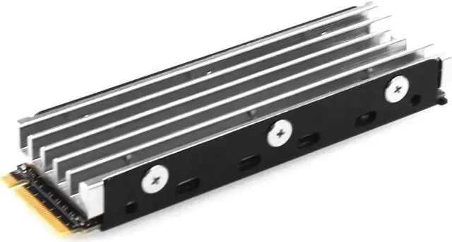 Alt view image 4 of 6 - Cooling Warship Copper M.2 Heatsink NVME Heat Sink NGFF M.2 2280 Copper Sheet Thermal Conductivity Silicon Wafer Cooling