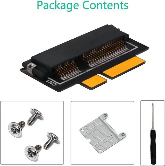Alt view image 5 of 6 - MSATA SSD to 7+17 Pin Adapter Card SSD Converter Card Compatible for MacBook Pro 2012 Retina A1398 A1425 SSD