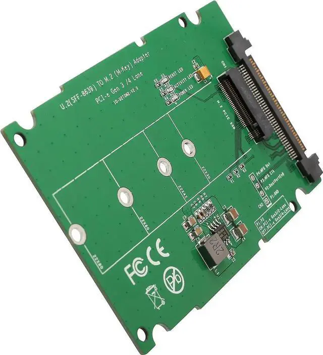 Alt view image 5 of 7 - M.2 PCIe I/F NVMe SSD to U.2 2.5-Inch SSD Adapter with Cable 2.5" SI-ADA40123