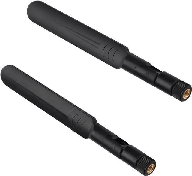 Alt view image 6 of 7 - 2 x 6dBi 2.4GHz 5GHz Dual Band WiFi RP-SMA Male Antenna+2 x 35CM RP-SMA IPEX MHF4 Pigtail Cable for M.2 NGFF WiFi WLAN Card