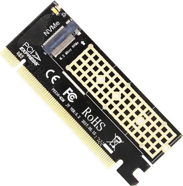 Alt view image 3 of 6 - Swift MX16 M.2 NVMe SSD NGFF to PCIE 3.0 X16 Adapter M Key Interface Ccard Suppor PCI Express x16 2280 Size m.2 Full Speed (MX16+ Sea Shark Red)